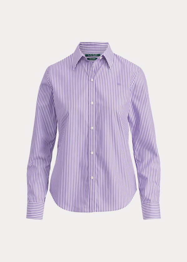 Ralph Lauren Cotton Button-Down Skjorter Dame Danmark (SWXVQ4086)